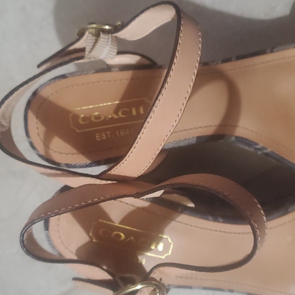 Coach Kori Denim Bleeker Rare Coach Wedges. - Picture 9 of 10